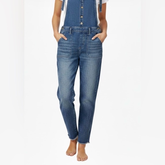 Forever 21 Vintage Blue Denim Overalls Sz small - Picture 1 of 6